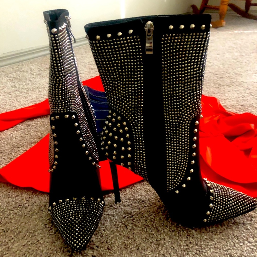 Show Stopping Studded Booties